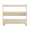 Flash Furniture Bright Beginnings Commercial Space Saving Wooden Mobile Classroom Storage Cart, 3 Angled Shelves, Locking Caster Wheels, Kid Friendly Design, Natural MK-ME13705-GG - alternate 5